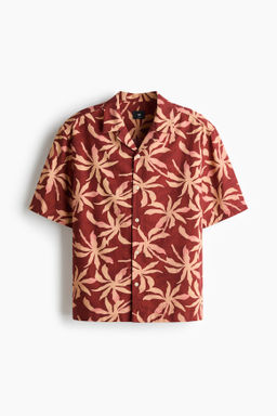 Camisa resort de algod?n Relaxed Fit