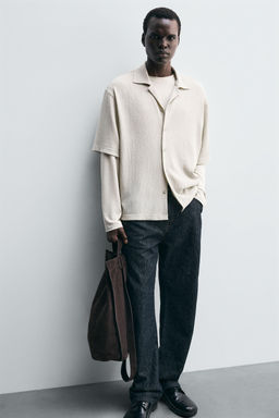 TEXTURED RELAXED FIT SHIRT - Zara фото 5