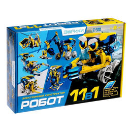 Электронный конструктор Робот 11 в 1, работает от солнечной батареи - Эврики фото 13
