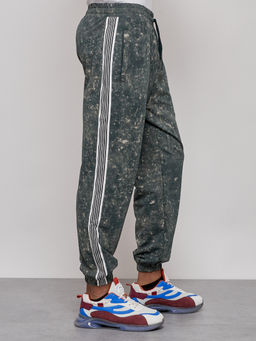 Брюки джоггеры спортивны мужские зеленого цвета 12931Z - Mtforce фото 15