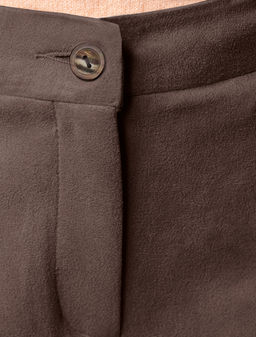 Прямы брюки из искусственной замши - Vilatte фото 2