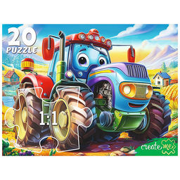 Макси-пазлы 20 "Трактор в поле"