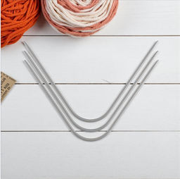 СПИЦЫ AN-3 ИЗОГНУТЫЕ МЕТАЛЛ GAMMA  фото 2