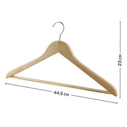 Набор вешалок дерев., 6 шт., прямых, с переклад., 44.5*23*1.2 см, цвет сиреневый, LAV, шт - Valiant фото 24