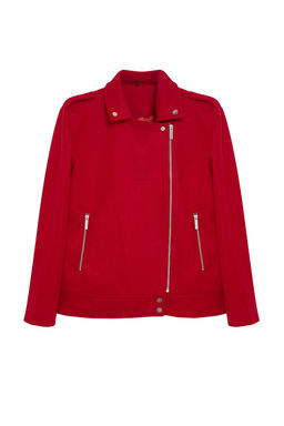 TRENDYOLMILLA Siyah Regular Kase Biker Ince Ceket Mont TWOAW25MO00131  фото 13