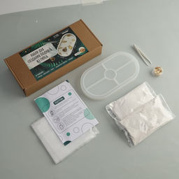 Набор для создания поддона из гипса с поталью Овал