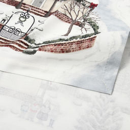 Дорожка новогодняя на стол «Этель. Зимняя деревня» 40×149 см, 100% хлопок, саржа 190 г/м²