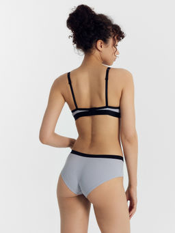 Цена за 2 штуки! Трусы женские шорты в сером цвете лунная скала 412407 - Mark formelle фото 6