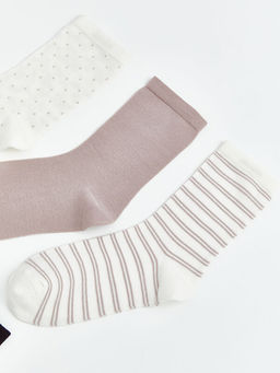 Desenli Kad?n Soket ?orap 5li