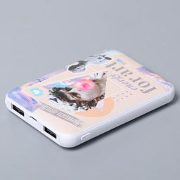 Набор маска для сна, наушники вакуумные и внешний аккумулятор 5000 mAh Love, 20,5 х 16,5 см - Like me фото 10