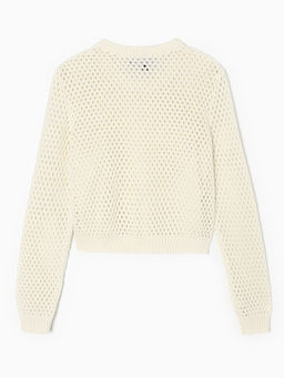 Джемпер сетка женский MIST Knitwear, размер 42 (S), цвет молочный