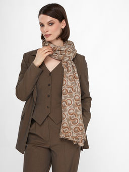 Большой, мягкий, тонкий и очень нежный двусторонний палантин с рисунком - Tantino фото 15