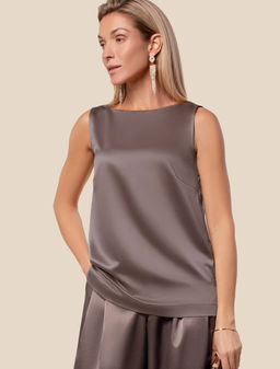 VILATTE / Топ из струящегося сатина