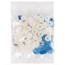 HobbyBe PGSB-13F Глаза пластиковые с блестящей вставкой d 13 мм 50 шт. синий