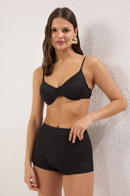 Siyah Yuksek Bel Regular Sort Bikini Alt? TBESS25BA00038 - Trendyolmilla фото 2