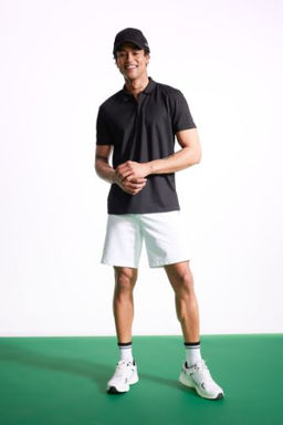 DeFactoFit Standart Fit Sporcu K?sa Paca Sort