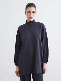 Soft Touch Oversize Kad?n Sweatshirt Tunik