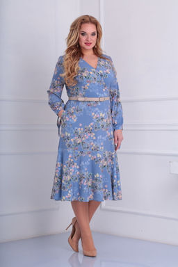 Платье AMORI 9542 голубой