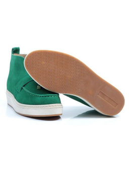 01-5172-6 GREEN Ботинки женские демисезонные (натуральная замша, байка)