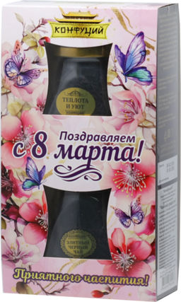 Конфуций. 8 марта. Набор Чайная пара. Чайные радости 105 гр. карт.упаковка