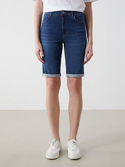 Bermuda Fit Kad?n Jean ?ort