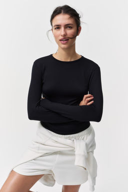 Camiseta de microfibra de manga larga - H&m фото 3