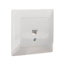 Розетка телефонная Luazon Lighting «Антей», скрытая, IP20, одноместная, белая