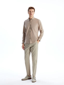 Regular Fit Uzun Kollu Gabardin Erkek G?mlek