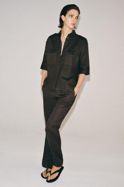 PANTAL?N FLARE LINO ZW COLLECTION / Vis?n - Zara фото 3