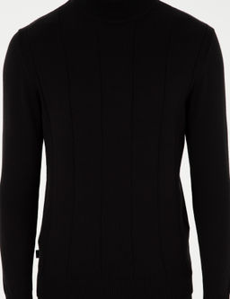 Siyah Slim Fit Yar_m Bal_k__ Yaka Triko Kazak - Pierre cardin фото 6