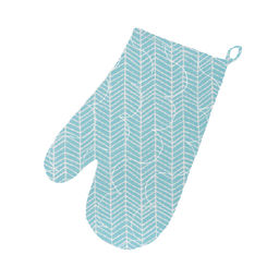 Прихватка Рукавичка 30х17 Радушная хозяйка, рогожка, 100 % хлопок, Горошек желтый - Традиция фото 2