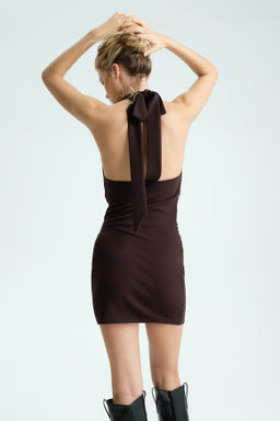 Vestido halter drapeado - H&m фото 3