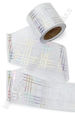 Фатин Узор 5,5 см*15 ярд (SF-7501) белый №23