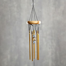 Музыка ветра трубочки «Кристаллы», 6 трубок, металл, пластик, 30×6×6 см, МИКС