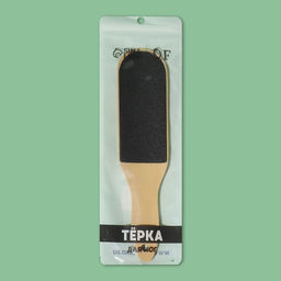 Тёрка для ног BAMBOO, наждачная, двусторонняя, изогнутая, 25 см, бамбуковая - Queen fair фото 5