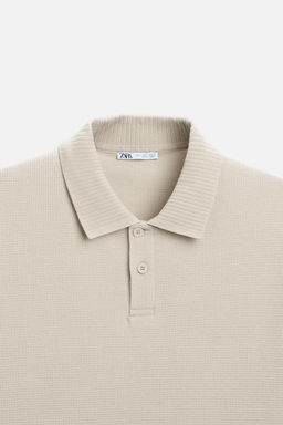 TEXTURED POLO SHIRT - Zara фото 43