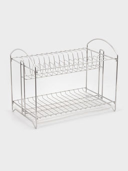 Сушилка для посуды универсальная, разборная, с поддоном, 39.5×24×29.5 см, хром