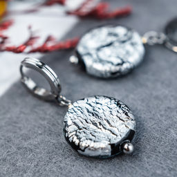 Серьги из муранского стекла METALLICA LC3485