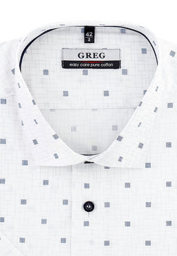 Сорочка мужская короткий рукав GREG 123/101/2177/Z/1p_GB