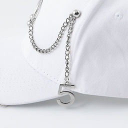 Кепка женская с кольцами, белая, р-р 56