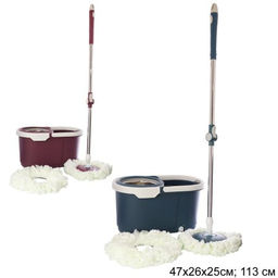 Ведро с отжимом и шваброй центрифуга