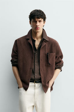 RELAXED FIT JACQUARD SHIRT - Zara фото 10