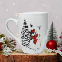 Кружка Снеговик, 350 мл