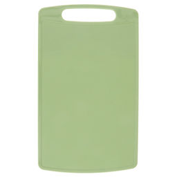Доска разделочная пластмассовая Bergamo 26х15,5х0,35см, прямоугольная, зеленый, с декором (Россия) - Домашняя мода фото 3