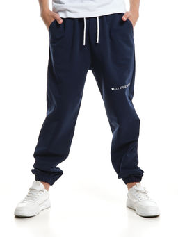 Брюки спортивные удобство и стиль для активных 22-7433 синий - Mini maxi фото 6