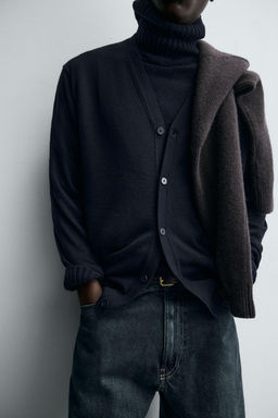 100% WOOL CARDIGAN - Zara фото 6