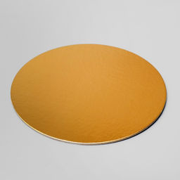 Цена за 10 шт. Подложка для торта, золото, 20 см, 2.5 мм