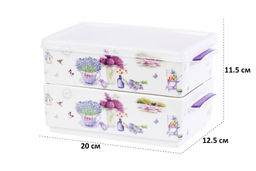 Набор 2 блюд д/холодца 800 мл 20*12,5*11,5 см Лаванда NEW BONE CHINA - Elan gallery фото 3