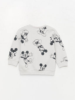 Bisiklet Yaka Uzun Kollu Mickey Mouse Bask?l? Erkek Bebek Sweatshirt - Waikiki фото 2