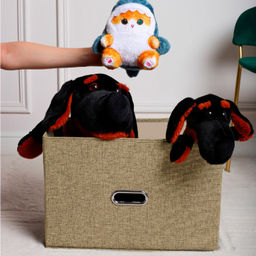 VAL B15-BOX-L Короб стеллажный с крышкой, 44*30*29 см, бежевый, аромасаше в комплекте, BASIC, шт - Valiant фото 6